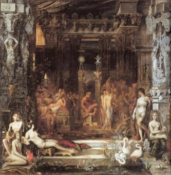 The Daughters of Thespius Symbolism biblical mythological Gustave Moreau Oil Paintings